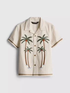 1,5–9 ani | tricou cu broderie cu palmier 1,5–9 ani | tricou cu broderie cu palmier
