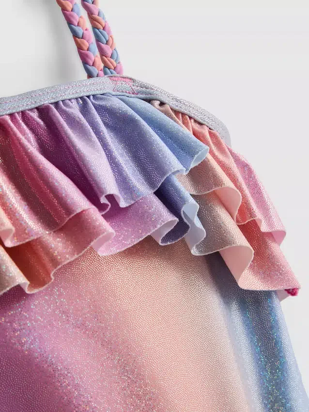 1-9 ani | Costum de baie cu volane și sclipici Ombra 1-9 ani | Costum de baie cu volane și sclipici Ombra