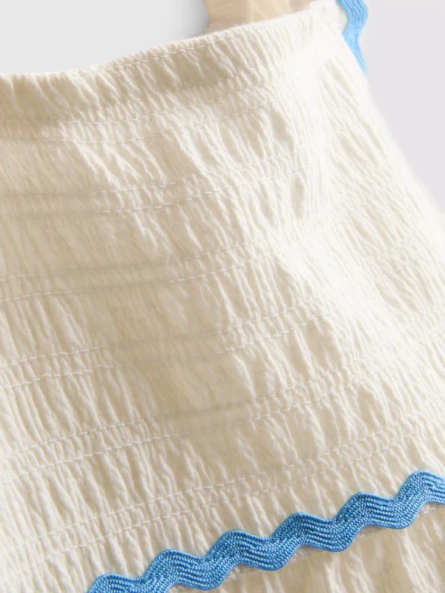 1-9 ani | rochie smock cu ric rac 1-9 ani | rochie smock cu ric rac