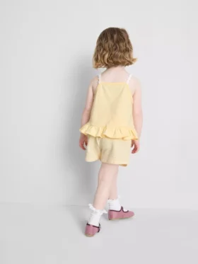 1-9 ani | set compus din bluză cu volane și pantaloni scurți