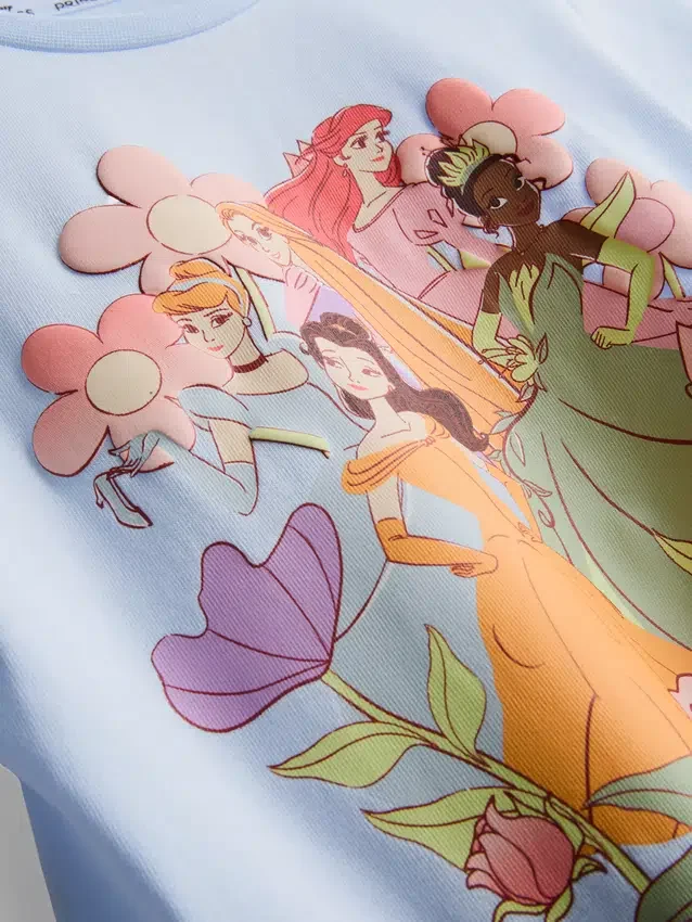 1-9 ani | Set de cămăși și fustă tutu cu prințesele Disney 1-9 ani | Set de cămăși și fustă tutu cu prințesele Disney