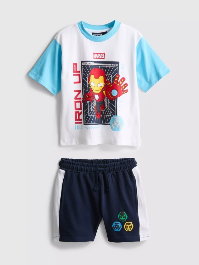 1-9 ani | Set tricou și pantaloni scurți Marvel Iron Man 1-9 ani | Set tricou și pantaloni scurți Marvel Iron Man