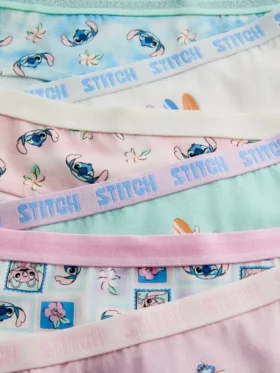 2-15 ani | pachet de 6 chiloți hipster cu Stitch de la Disney