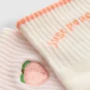2 perechi de Șosete de yoga din bumbac, cu talpă scurtă, culoare piersică 2 perechi de Șosete de yoga din bumbac, cu talpă scurtă, culoare piersică