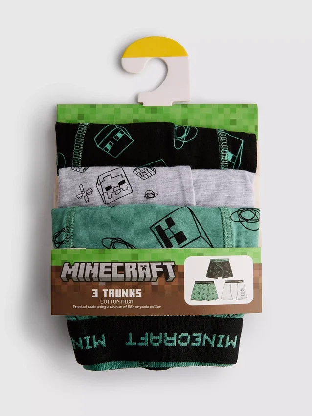 3-15 ani | Set de 3 slipuri Minecraft 3-15 ani | Set de 3 slipuri Minecraft