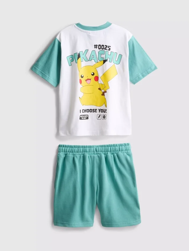 3-9 ani | Set tricou și pantaloni scurți Pokémon 3-9 ani | Set tricou și pantaloni scurți Pokémon