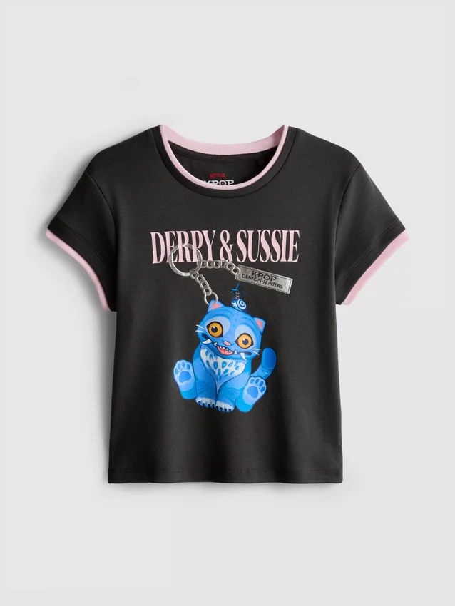 5-15 ani | Cămășa Tricou K-Pop Demon Hunters Derpy 5-15 ani | Cămășa Tricou K-Pop Demon Hunters Derpy