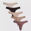 5 pereche de tanga neutre din bumbac 5 pereche de tanga neutre din bumbac
