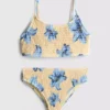 7-15 ani | bikini cu imprimeu și pliuri