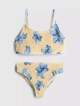 7-15 ani | bikini cu imprimeu și pliuri