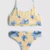 7-15 ani | bikini cu imprimeu și pliuri