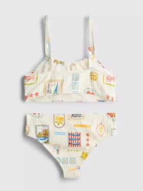 7-15 ani | bikini cu imprimeu tip carte poștală