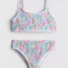 7-15 ani | bikini cu volane și imprimeu floral
