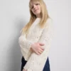 7-15 ani | Bluză cu mâneci lungi și bordură festonată croșetată
