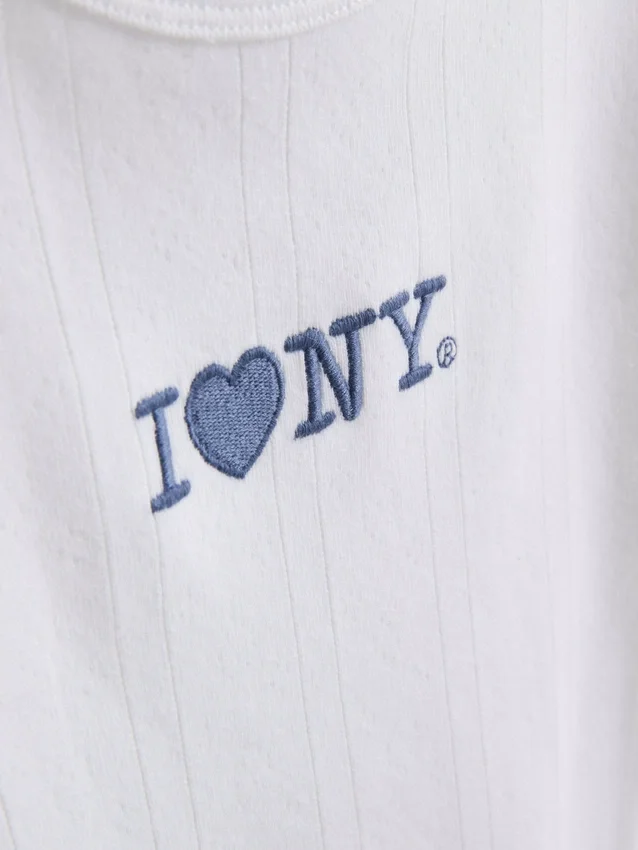 7-15 ani | Cămășă brodată „I love New York“ 7-15 ani | Cămășă brodată „I love New York“