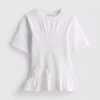 7-15 ani | Cămășă cu peplum plisat 7-15 ani | Cămășă cu peplum plisat