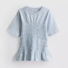 7-15 ani | Cămășă cu peplum plisat 7-15 ani | Cămășă cu peplum plisat