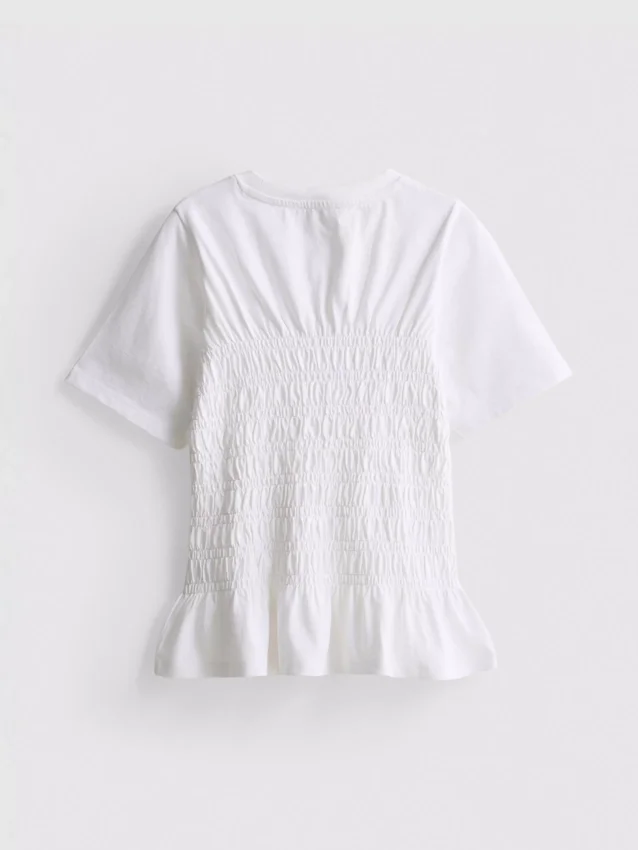 7-15 ani | Cămășă cu peplum plisat 7-15 ani | Cămășă cu peplum plisat