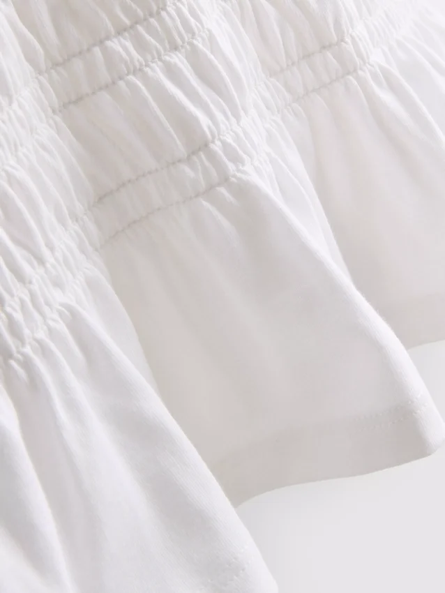 7-15 ani | Cămășă cu peplum plisat 7-15 ani | Cămășă cu peplum plisat
