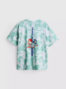 7-15 ani | Cămășa tie-dye cu Sonic the Hedgehog