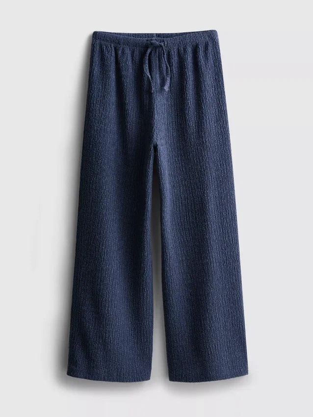 7-15 ani | pantaloni cu croi larg și efect de șifonare 7-15 ani | pantaloni cu croi larg și efect de șifonare