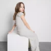 7-15 ani | pantaloni cu croi larg și textură 7-15 ani | pantaloni cu croi larg și textură