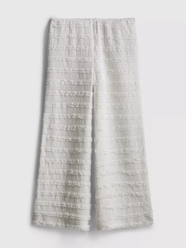 7-15 ani | pantaloni cu croi larg și textură 7-15 ani | pantaloni cu croi larg și textură