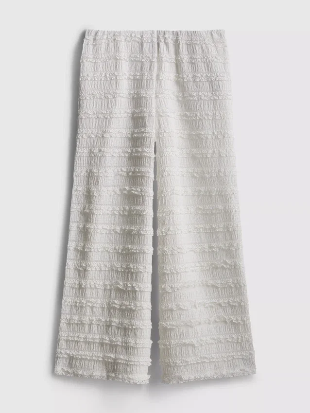 7-15 ani | pantaloni cu croi larg și textură 7-15 ani | pantaloni cu croi larg și textură