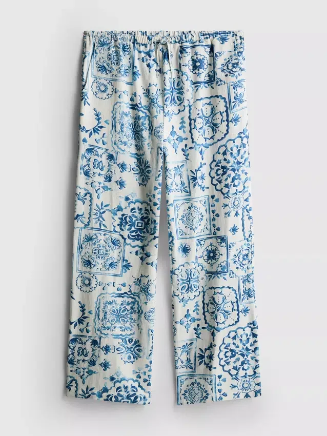 7-15 ani | pantaloni cu imprimeu de mozaic 7-15 ani | pantaloni cu imprimeu de mozaic