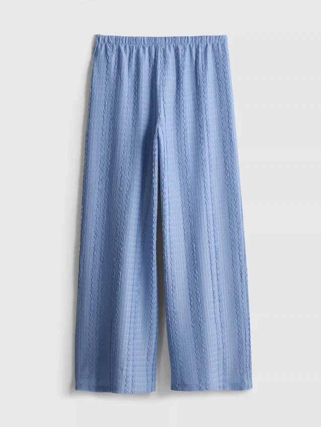 7-15 ani | pantaloni cu textură șifonată 7-15 ani | pantaloni cu textură șifonată
