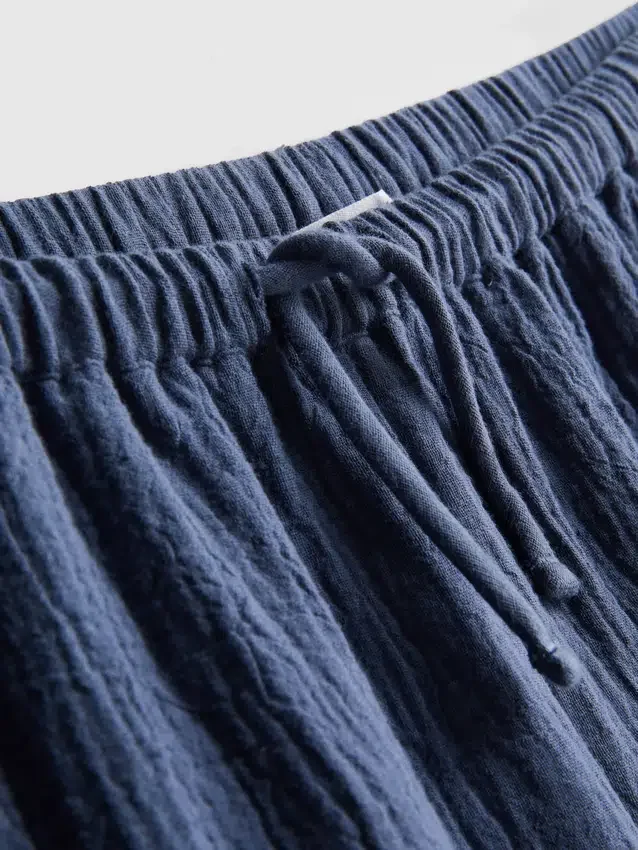 7-15 ani | pantaloni cu textură șifonată 7-15 ani | pantaloni cu textură șifonată