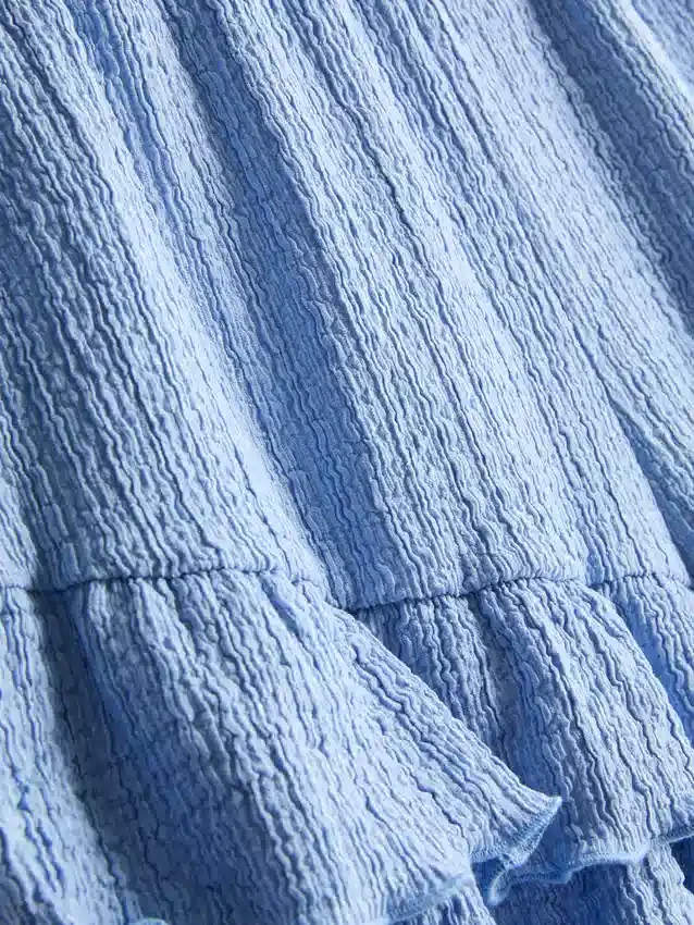 7-15 ani | Pantaloni Scurți cu volane și efect de șifonare 7-15 ani | Pantaloni Scurți cu volane și efect de șifonare