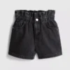 7-15 ani | Pantaloni Scurți din denim cu buzunare tip „paperbag”