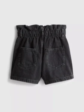 7-15 ani | Pantaloni Scurți din denim cu buzunare tip „paperbag”