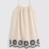 7-15 ani | rochie tip smock cu bretele brodate 7-15 ani | rochie tip smock cu bretele brodate