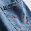 7-15 ani | salopetă din denim brodată 7-15 ani | salopetă din denim brodată