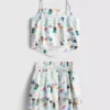 7-15 ani | Set compus din bluză cu Stitch de la Disney și fustă Rara