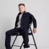 7-15 ani | Set compus din jachetă cu fermoar din jacquard și pantaloni de trening 7-15 ani | Set compus din jachetă cu fermoar din jacquard și pantaloni de trening