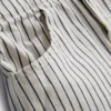 7-15 ani | Set compus din top fără mâneci din denim cu dungi și pantaloni scurți