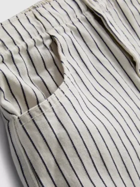 7-15 ani | Set compus din top fără mâneci din denim cu dungi și pantaloni scurți 7-15 ani | Set compus din top fără mâneci din denim cu dungi și pantaloni scurți