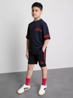 7-15 ani | Set de cămăși și pantaloni scurți din plasă sport