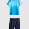 7-15 ani | Set de tricou și pantaloni scurți sport