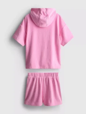 7-15 ani | Set hanorac cu glugă din material de prosop și Pantaloni Scurți 7-15 ani | Set hanorac cu glugă din material de prosop și Pantaloni Scurți