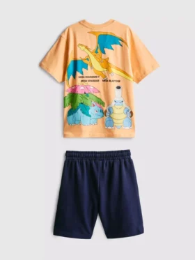 7-15 ani | Set tricou și pantaloni scurți Pokémon
