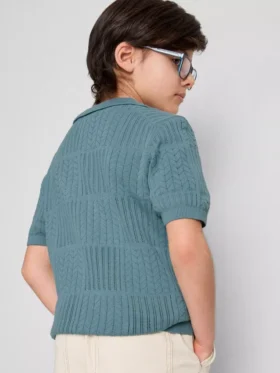 7-15 ani | tricou polo din tricot