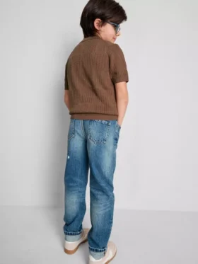 7-15 ani | tricou polo din tricot