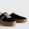 Adidași cu talpă groasă din cauciuc și imprimeu leopard