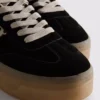 Adidași cu talpă groasă din cauciuc și imprimeu leopard