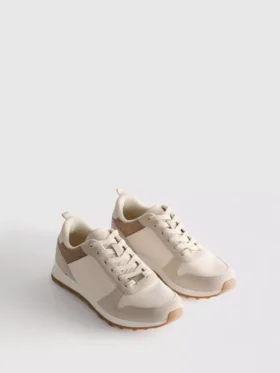 Adidași cu talpă joasă și detalii „Diamanta”