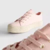 Adidași din pânză de iută cu talpă plată